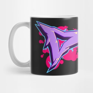 Letter D - Graffiti Street Art Style Mug